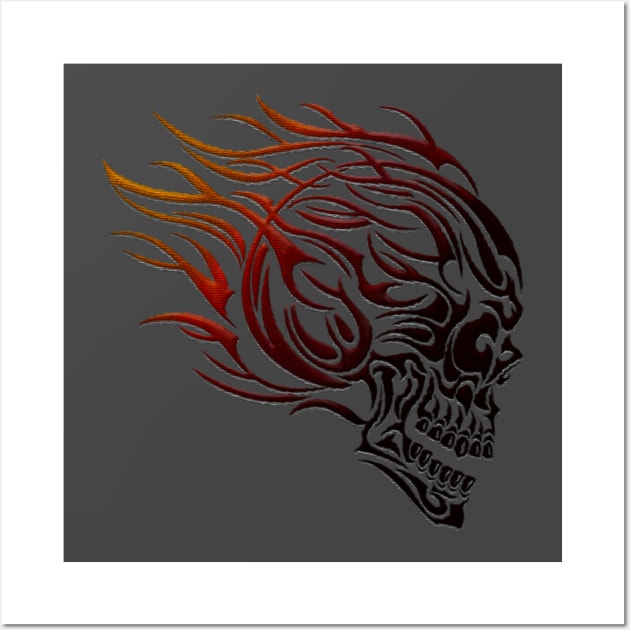 Cool Skull Tribal Wall Art by aaallsmiles